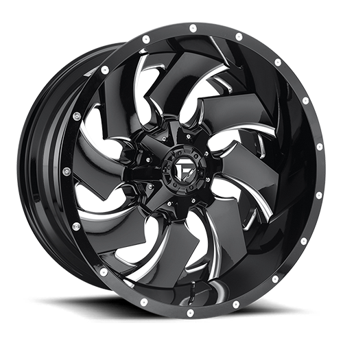 Fuel Offroad D239 CLEAVER GLOSS BLACK MILLED 20x14 -75 8x170mm 125.1mm - Wheelwiz