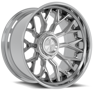 Sentali BFX2 Polished Lip / Brushed Centre 22x10 -24 8x165.1|8x180mm 125.2mm