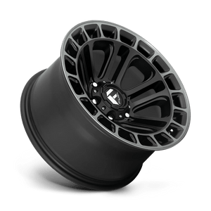 Fuel Offroad D720 HEATER MATTE BLACK DOUBLE DARK TINT MACHINED 17x9 -12 6x135mm 87.1mm - Wheelwiz