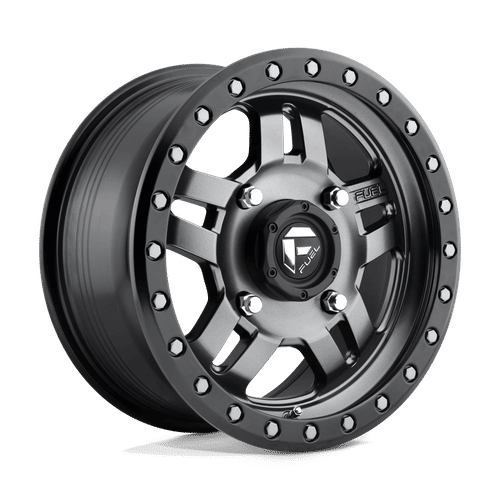 Fuel Off-road D558 MATTE GUN METAL BLACK BEAD RING 15x7 +38 4x156mm 132mm - Wheelwiz