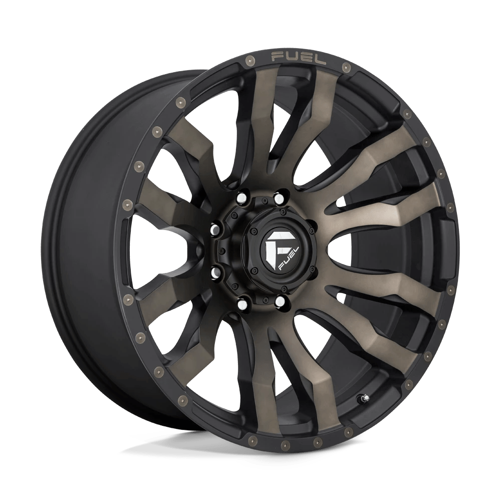 Fuel Offroad D674 BLITZ MATTE BLACK DOUBLE DARK TINT 22x12 -44 6x135mm 87.1mm - Wheelwiz