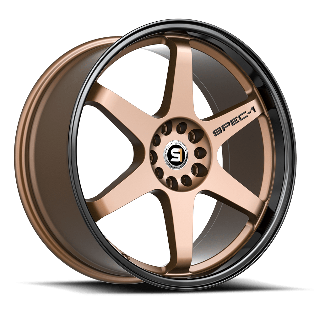 Spec-1 SPT-33 Matte Bronze Black Lip 18x8.5 +38 5x114.3|5x100mm 73.1mm - Wheelwiz