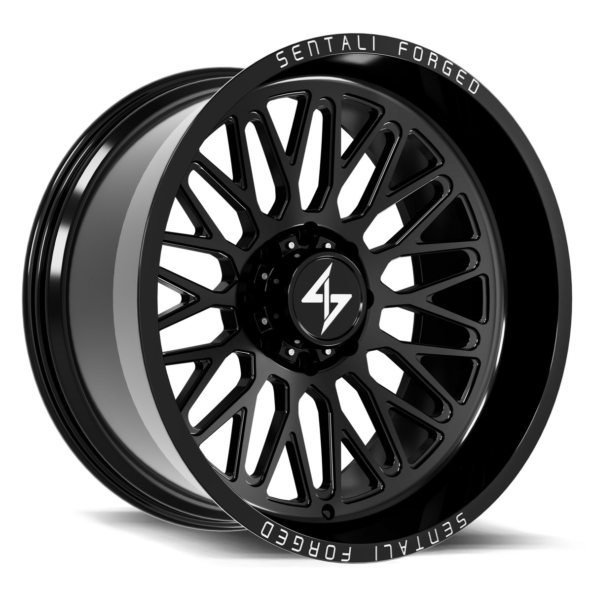 Sentali SF8 Gloss Black 24x12 -44 8x170mm 125.2mm - Wheelwiz