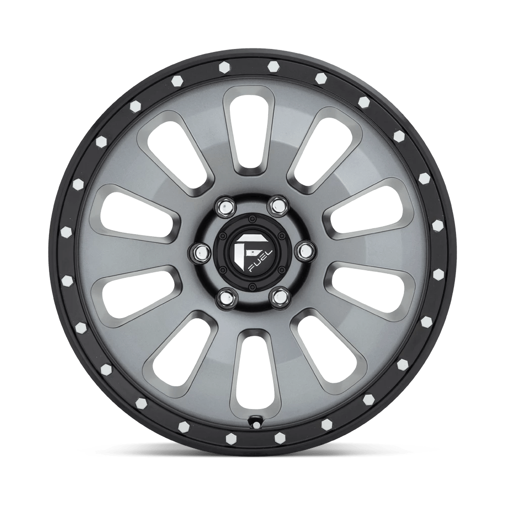 Fuel Offroad D648 TACTIC MATTE GUN METAL BLACK BEAD RING 20x9 +20 5x127mm 71.5mm - Wheelwiz