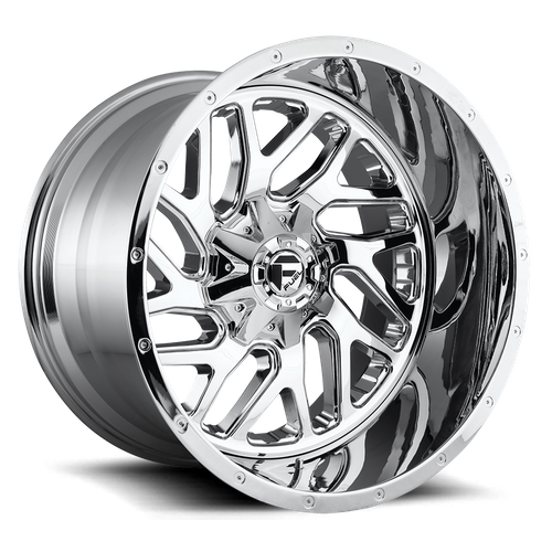 Fuel Offroad D609 TRITON Chrome Plated 22x12 -44 6x135|6x139.7mm 106.1mm - Wheelwiz