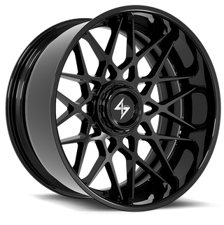 Sentali BFX5 Gloss Black 22x10 -24 6x135|6x139.7mm 106.1mm