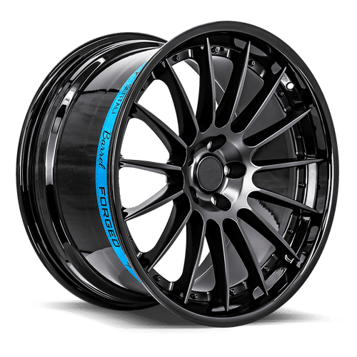 Sentali SB2 Gloss Black Lip / Matte Black Centre 19x10.5 +35 5x120mm 72.6mm - Wheelwiz