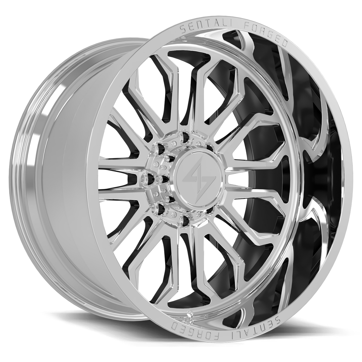Sentali SF-3 Polished 22x10 -24 6x135mm 87.1mm - Wheelwiz