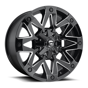 Fuel Offroad D555 AMBUSH GLOSS BLACK MILLED 20x10 -18 6x135|6x139.7mm 106.1mm - Wheelwiz