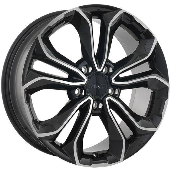 ART Replica REPLICA 301 Gloss Black - Machined Face 18x7.5 +45 5x120mm 64.1mm