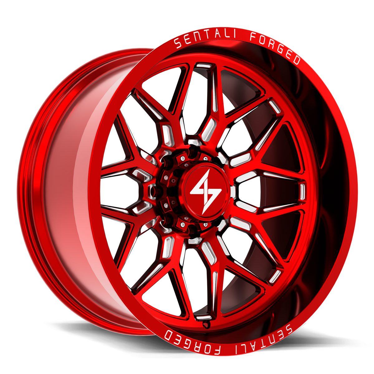 Sentali SF9 Anodized Red 22x12 -44 5x139.7mm 77.8mm - Wheelwiz