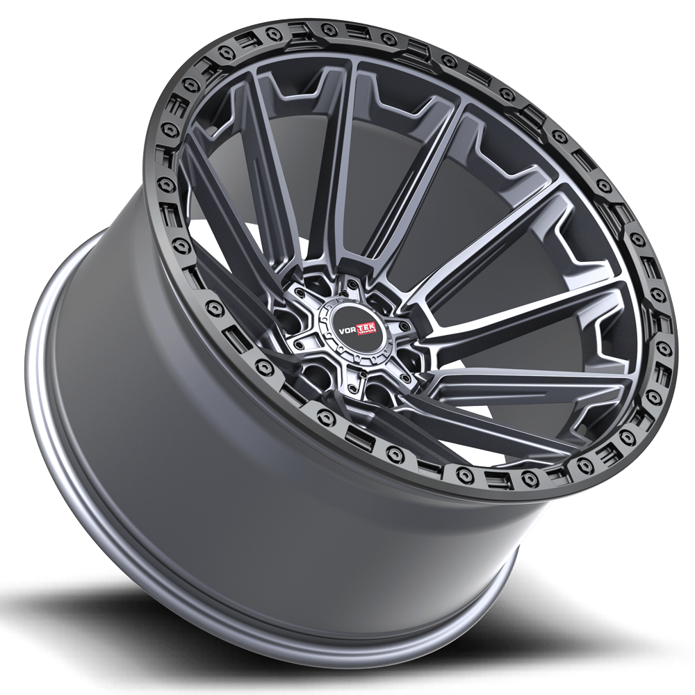 Vortek VRT-601 Matte Titanium Black Bead Ring 17x9 0 6x135|6x139.7mm 106.1mm - Wheelwiz