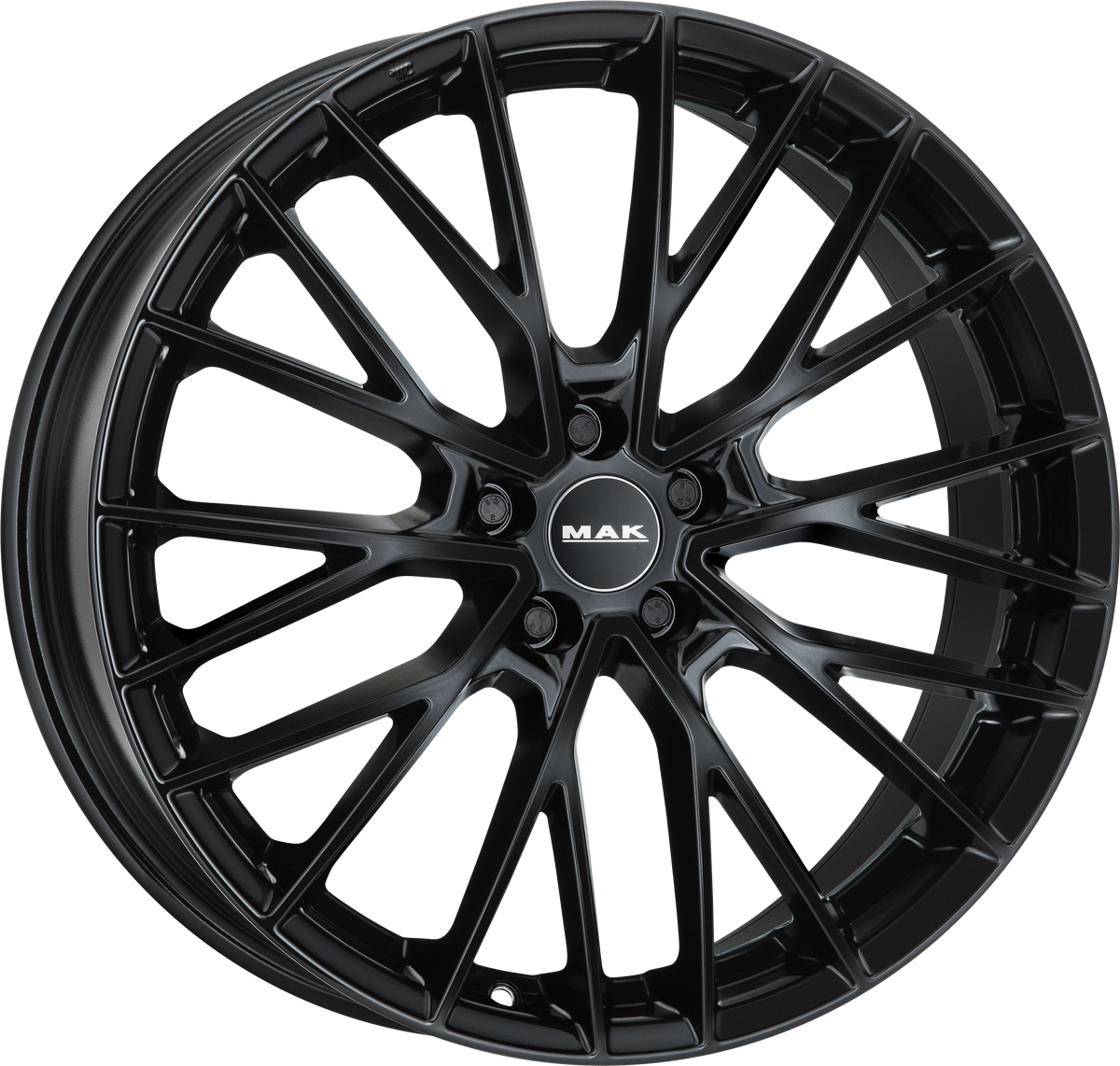 MAK SPECIALE Gloss Black 22x10 +12 5x112mm 66.45mm - Wheelwiz