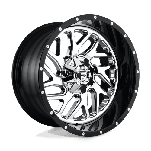 Fuel Offroad D211 CHROME PLATED GLOSS BLACK LIP 20x10 -19 6x135|6x139.7mm 106.1mm - Wheelwiz