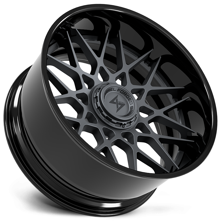 Sentali BFX5 Gloss Black Lip / Gun Metal Centre 26x14 -76 8x165.1|8x180mm 125.2mm - Wheelwiz