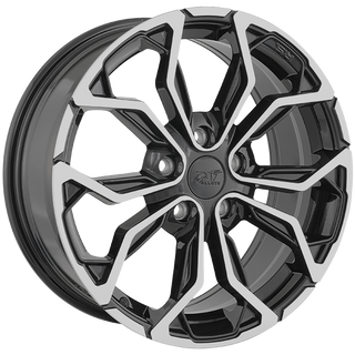 DAI MUSE Gloss Black - Machined Face 17x7 +45 5x114.3mm 64.1mm