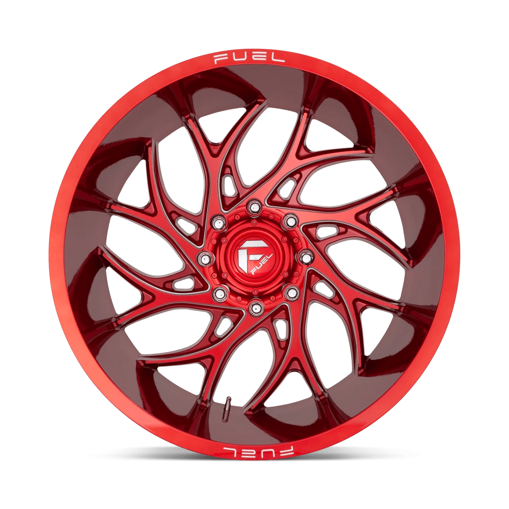 Fuel Offroad D742 RUNNER CANDY RED MILLED 22x12 -44 8x180mm 124.2mm - Wheelwiz