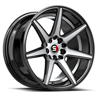 Spec-1 SP-73 Gloss Black Machined & Undercut 18x8 +38 5x114.3|5x100mm 73.1mm