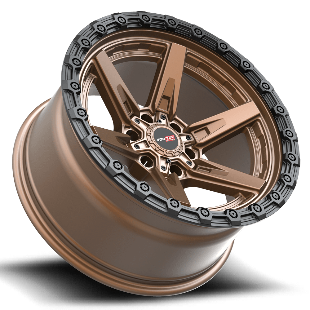Vortek VRT-602 Matte Bronze Black Bead Ring 18x9 +12 6x135|6x139.7mm 106.1mm - Wheelwiz
