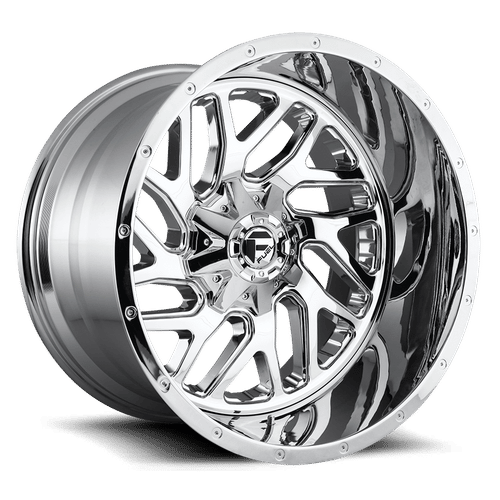 Fuel Offroad D609 TRITON CHROME PLATED 26x12 -44 8x180mm 124.2mm - Wheelwiz