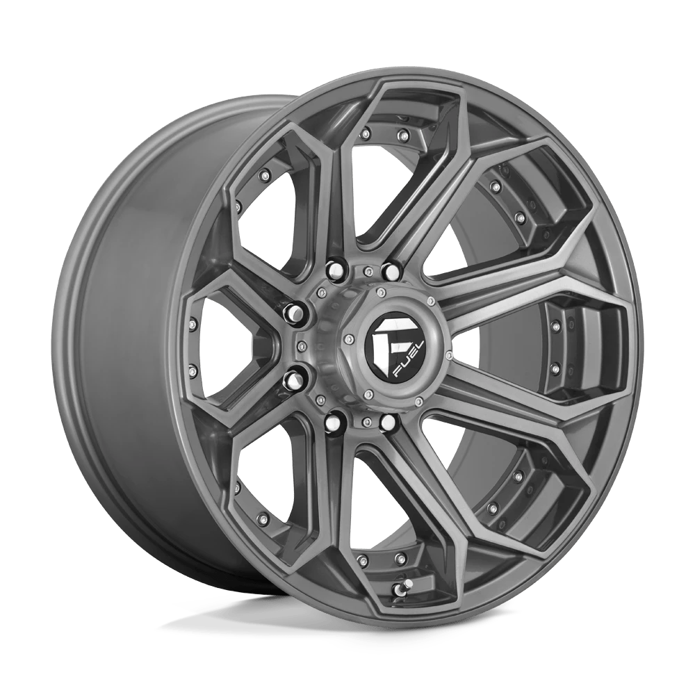 Fuel Offroad D705 SIEGE BRUSHED GUN METAL TINTED CLEAR 20x10 -18 8x170mm 125.1mm - Wheelwiz