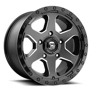Fuel Offroad D590 RIPPER GLOSS BLACK MILLED 17x9 -12 5x127mm 78.1mm - Wheelwiz