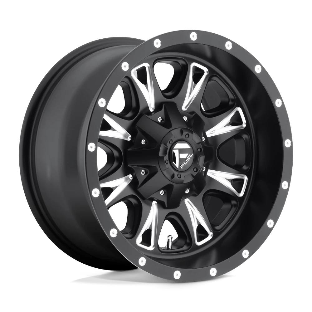 Fuel Offroad D513 THROTTLE MATTE BLACK MILLED 20x12 -44 8x170mm 125.1mm - Wheelwiz