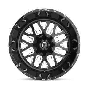 Fuel Offroad D611 STROKE GLOSS BLACK MILLED 22x10 -18 8x170mm 125.1mm - Wheelwiz