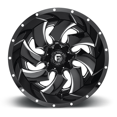 Fuel Offroad D239 CLEAVER GLOSS BLACK MILLED 20x12 -44 5x139.7|5x150mm 110.1mm - Wheelwiz