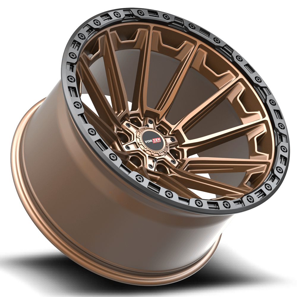 Vortek VRT-601 Matte Bronze With Black Bead Ring 18x9 +12 6x135|6x139.7mm 106.1mm - Wheelwiz