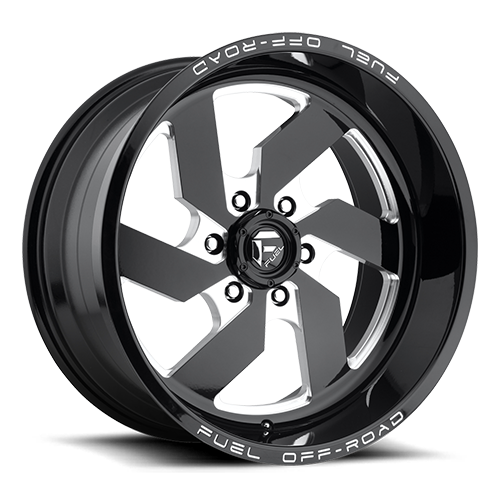 Fuel Offroad D582 TURBO GLOSS BLACK MILLED 20x9 +20 6x139.7mm 108mm - Wheelwiz