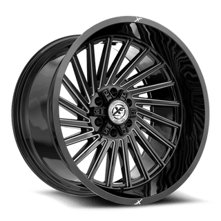 XF Off-Road XF-240 Gloss Black Milled 20x10 -24 6x135|6x139.7mm 106.4mm
