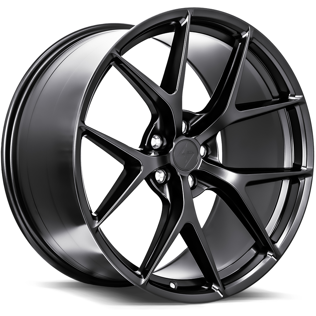 Sentali SS3 Matte Black 18x8.5 +42 5x112mm 66.6mm - Wheelwiz