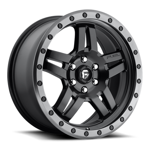Fuel Offroad D557 ANZA Matte Black Gun Metal Ring 18x9 +1 5x127mm 78.1mm - Wheelwiz