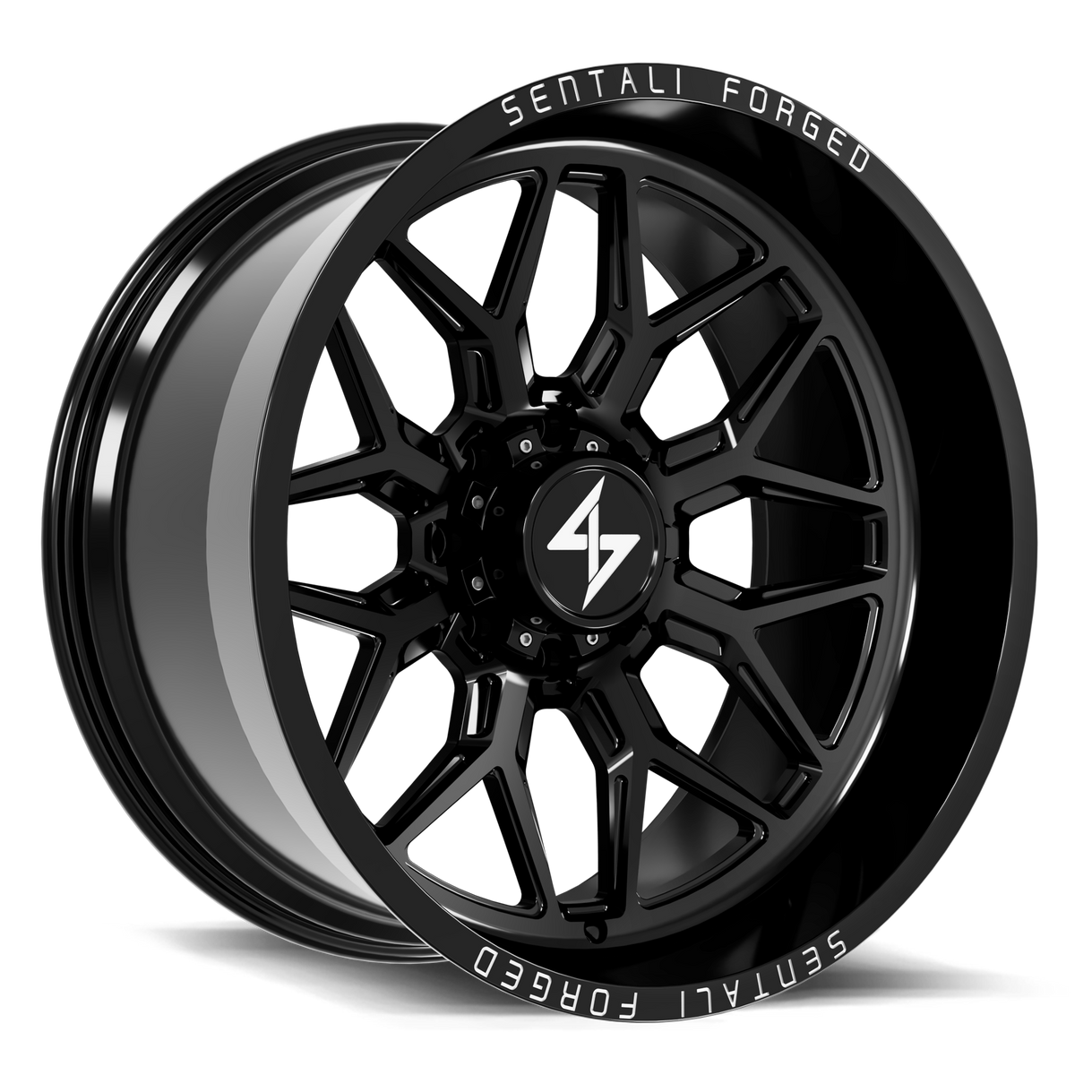 Sentali SF9 Gloss Black 22x14 -76 6x139.7mm 106.2mm - Wheelwiz