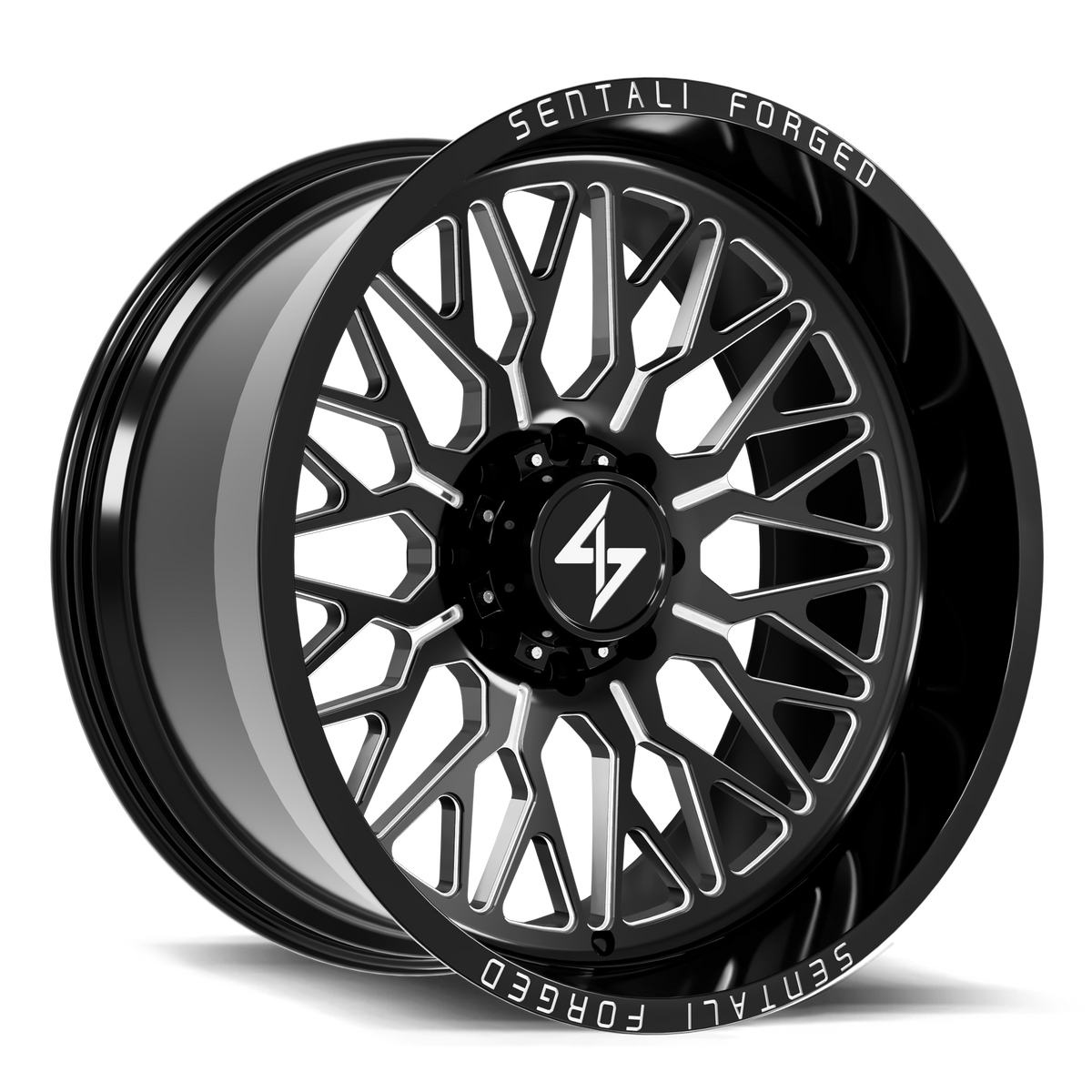 Sentali SF11 Gloss Black Milled 28x16 -99 6x135mm 87.1mm - Wheelwiz