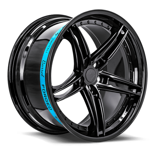 Sentali SB3 Gloss Black Lip / Matte Black Centre 19x8.5 +35 5x114.3mm 73.1mm - Wheelwiz