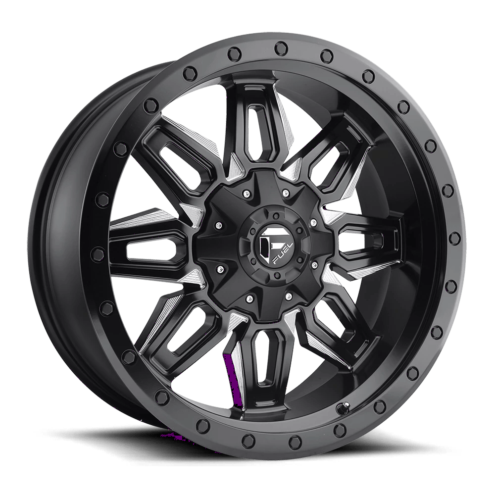 Fuel Offroad D591 NEUTRON MATTE BLACK MILLED 20x9 +1 5x139.7|5x150mm 110.1mm - Wheelwiz