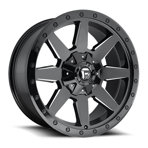 Fuel Offroad D597 WILDCAT GLOSS BLACK MILLED 20x9 +1 8x165.1mm 125.1mm - Wheelwiz