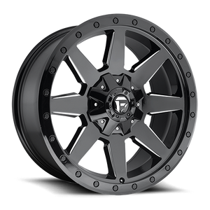 Fuel Offroad D597 WILDCAT GLOSS BLACK MILLED 20x9 +1 8x165.1mm 125.1mm - Wheelwiz