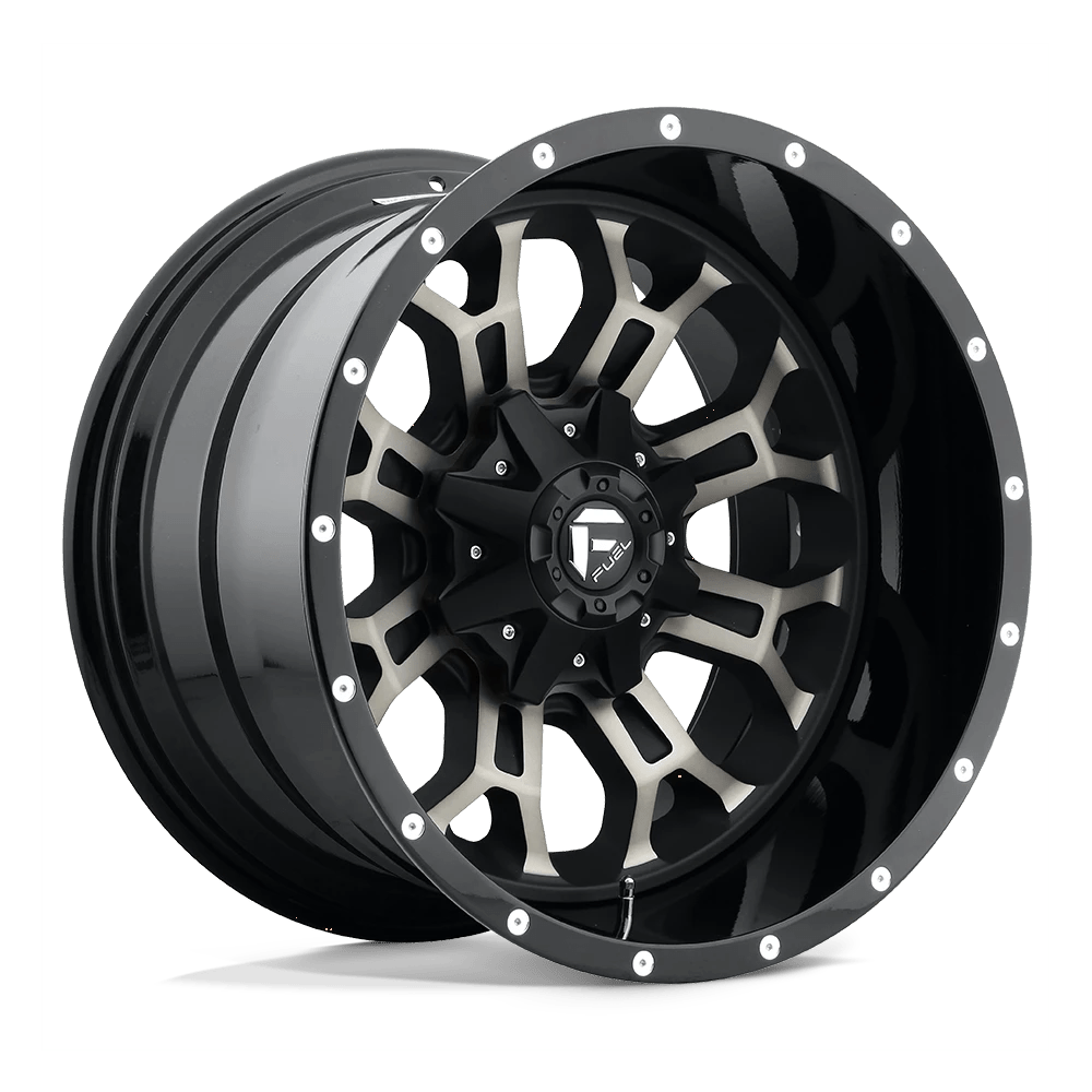 Fuel Offroad D268 CRUSH MATTE BLACK DOUBLE DARK TINT 22x12 -44 6x135|6x139.7mm 106.1mm - Wheelwiz
