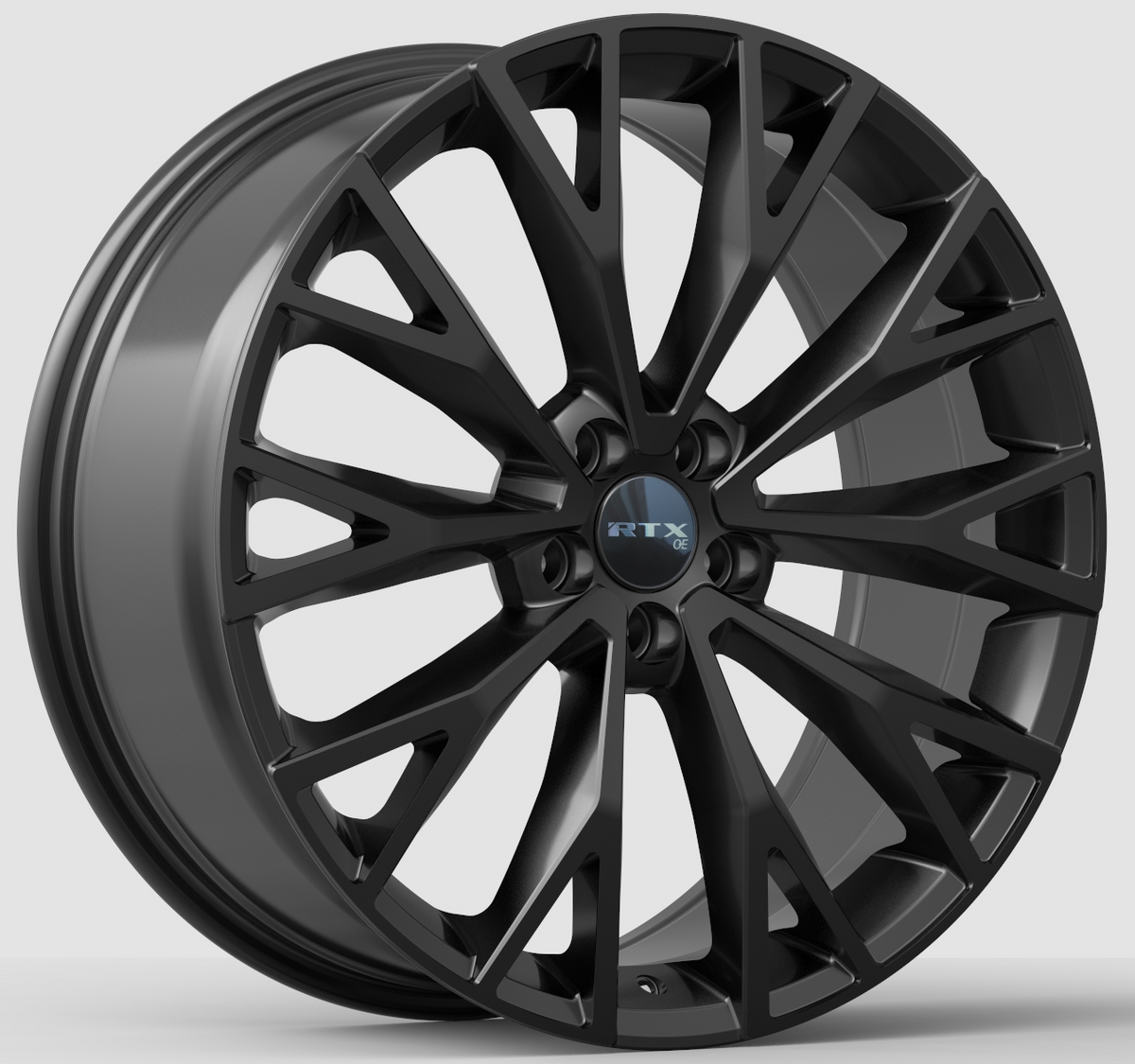 RTX VV01 Gloss Black 19x7.5 +45 5x108mm 63.4mm - Wheelwiz
