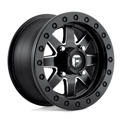 Fuel Offroad D938 MATTE BLACK MILLED 14x7 +38 4x137mm 110.1mm - Wheelwiz