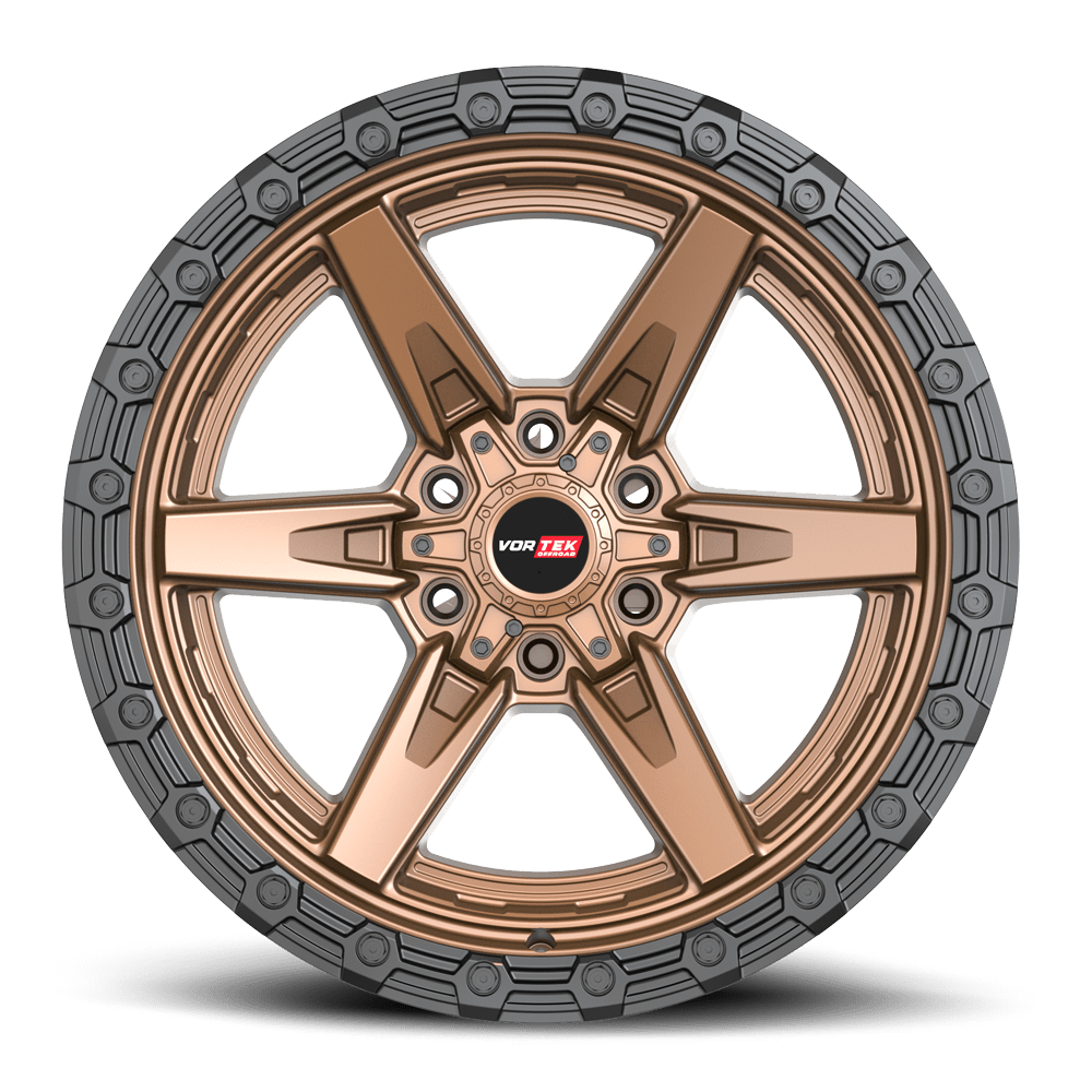 Vortek VRT-602 Matte Bronze With Black Bead Ring 17x9 0 6x135|6x139.7mm 106.1mm - Wheelwiz