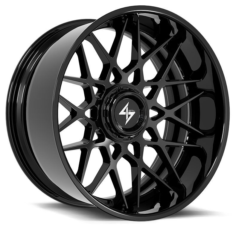 Sentali BFX5 Gloss Black 24x12 -44 5x127|5x139.7mm 78.1mm - Wheelwiz