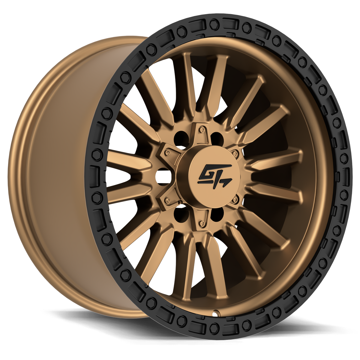 GT Off-Road CHAMBER Black Ring / Matte Bronze Centre 18x10 -18 8x165.1|8x180mm 125.2mm - Wheelwiz