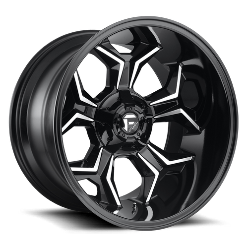Fuel Offroad D606 AVENGER Gloss Black Milled 20x10 -18 8x165.1mm 125.1mm - Wheelwiz