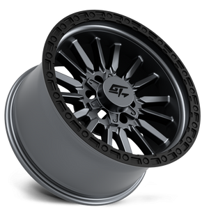 GT Off-Road CHAMBER Black Ring / Matte Gunmetal Centre 18x12 -44 5x127|5x139.7mm 78.1mm - Wheelwiz
