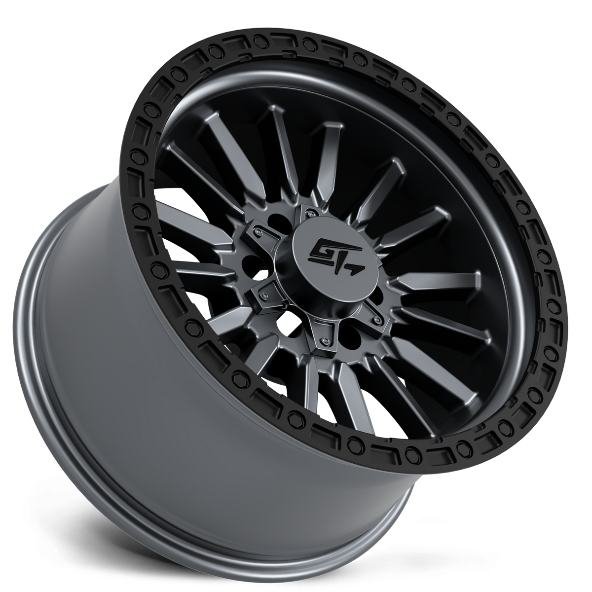 GT Off-Road CHAMBER Black Ring / Matte Gunmetal Centre 17x10 -18 5x127|5x139.7mm 78.1mm - Wheelwiz
