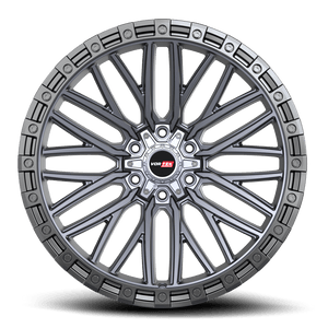 Vortek VRT-608 Matte Titanium Black Bead Ring 22x12 -44 6x135|6x139.7mm 106.1mm - Wheelwiz